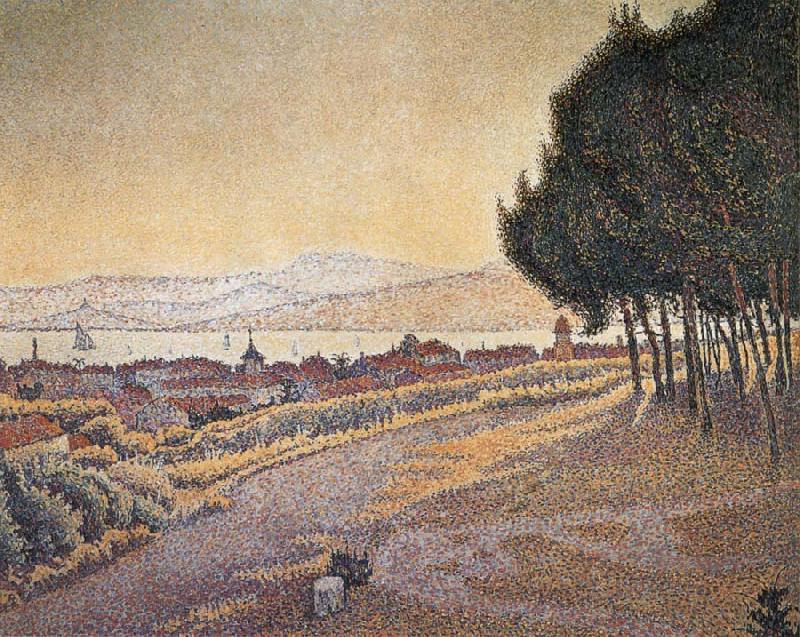Paul Signac City Sunset oil painting picture
